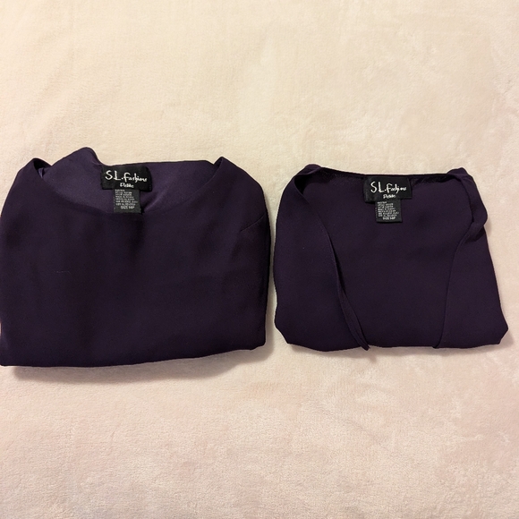 ✨3/$15✨ S.L. Fashions Petite Women's Dress with Cover - Picture 12 of 12